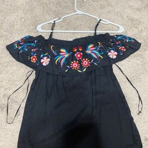 Beautiful off the shoulder shirt.